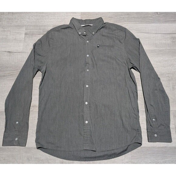 Travis Matthew Men's Button Down Long Sleeve Shirt Size XL Gray - Picture 1 of 10